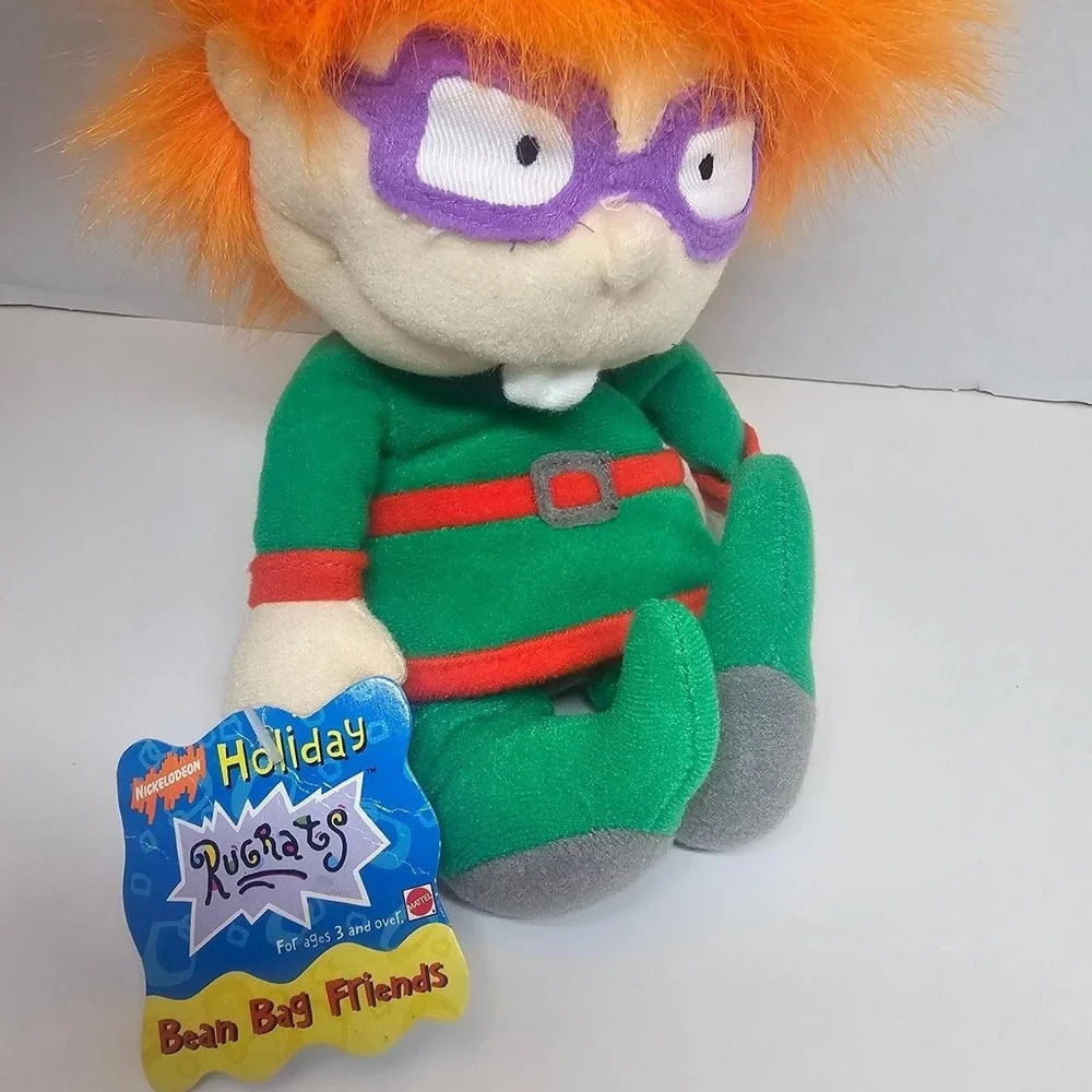Vintage 90s Rugrats Holiday Bean Bag Plush. Chucky‎